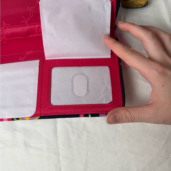 NWT Vera Bradley Ribbons Turn Lock Wallet Retired Pattern Quilted Organizer Rare - Picture 6 of 11